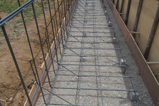 擁壁・鉄筋組立